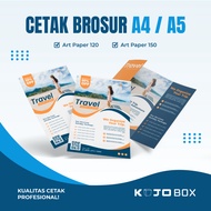 Folding Brochure Printing Flyer/ – Thick Art Paper Material, A4 A5 A6 Size Options, Quality