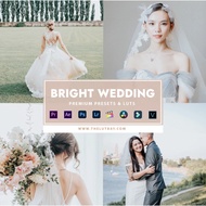 [⭐️⭐️⭐️⭐️⭐️] Bright Wedding Premium Presets & LUTs 🔥 Preset/Lut For Desktop & Mobile Lightroom/VN/PR