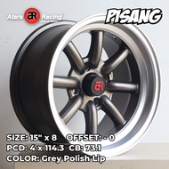 Atara Racing Pisang 15x8 4x114.3 Grey Polish Lips