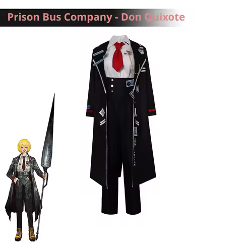 Limbus Company Don Quixote Lobotomy Corp 3 Game Cosplay Costume Outfit For Men Women Adult Anime Con