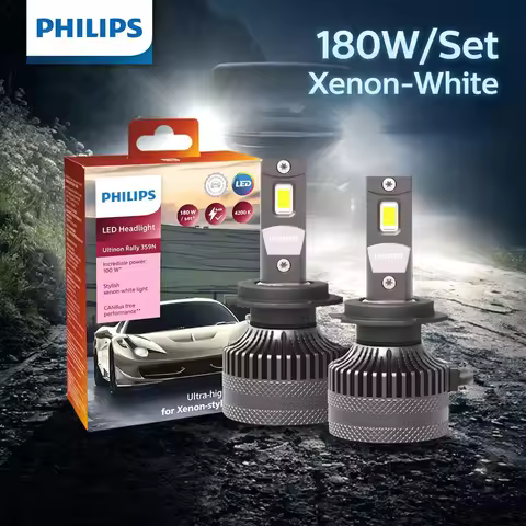Philips LED 15000lm Ultinon Rally 3590 H4 H7 H8 H11 HB3 HB4 H19 HIR2 H1 Car Headlight 6500K White Ma