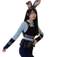 Judy Rabbit Police Officer cos Costume Judy Police Officer Clothes Police Officer Costume cos Hallow