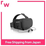 Elecom 3D VR Goggles Glasses For Head Mount Inner Ear Type [พร้อมฝาครอบใสที่ไม่ปิดกั้นเลนส์กล้อง] P-VRGEI01BK สีดำ