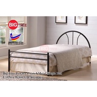 Big Tree Quality Powder Coated Metal Single Bed Frame / Heavy Duty Metal Single Bed Frame /Katil Besi Bujang Single Size