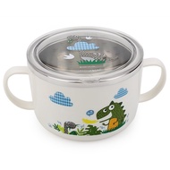 🚓Children's Bowl Stainless Steel Baby Rice Bowl Household with Handle316Tableware Primary School Students Go to School B