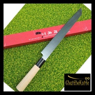 มีดเชฟ ญี่ปุ่น Yanagiba (sushi & sashimi knife) ใบมีดยาว 28 เซ็นติเมตร ใบมีดปลายตัด (Kentaga) ด้าม