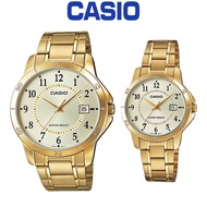 Casio Couple Watch MTP-V004G-9B & LTP-V004G-9B