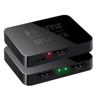 HDMI分配器1入2出 HDMI 2 Port Splitter HDMI分配器1進2出 高清4kx2k 分頻器 1分2切換器  1開2 4K HDMI Splitter 1x2 HDMI Switch 1 in 2 out Video Distributor Splitter 1080P Dual Display for TV PC Laptop Monitor Projector