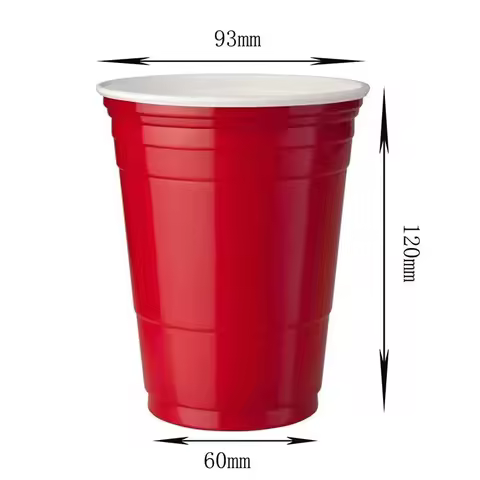 10PCS 450ml Colorful Disposable Plastic Cup Beer Pong Cup Redcups Cup For Graduation Party Or Bar Ga