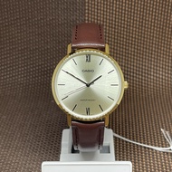 [TimeYourTime] Casio LTP-VT01GL-9B Standard Analog Brown Leather Strap Ladies' Dress Watch