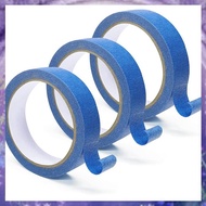 3Rolls Blue Painters Tape Safe Wall Painting, Edge Finishing-1 Inch X 22 Yards Blue
