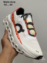 On Running Monster รองเท้าวิ่ง พื้นรูท่อ กระชับเท้า Sz.36-45Eu พร้อมกล่องครบเซท ใส่สบาย ใส่เล่นกีฬา
