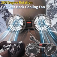 ✅SG READY STOCK Car Back Rear Dual head Fan Seat Headrest USB Fan Air Cooling Fan 3 Speed Wind For Car Van Truck Home