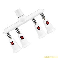 AADT 1 to 4 E26 E27 Workshop Light Bulb Splitter with E26 E27 Lamp Holder Control