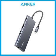 Anker 563 PowerExpand+ 11-in-1 USB-C PD Hub Adapter with 4K/60Hz HDMI and DP 100W PD USB-C and 3 USB-A Data Ports 1 Gbps Ethernet and More (A8385)