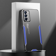 LANLIN untuk OPPO Reno 6 5G telefon kes Matte aluminium aloi + TPU + PC sarung pelindung telefon kal