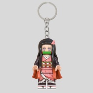 GANTUNGAN Nezuko LEGO Keychain | LEGO Nezuko Keychain | Demon Slayer Series