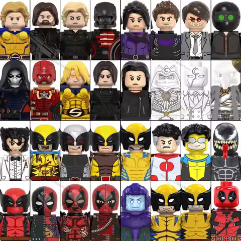 Superhero Marvel building block dolls Sentry Wolverine X-Force Matt Murdock children's MINI block br