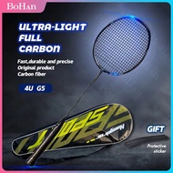 4U G5 Design Full Carbon 28Lbs Badminton Racket Professional Single(set) Raketa
