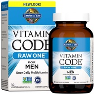 Garden of Life Vitamin Code Raw One for Men, 30 Capsules Once Daily Multivitamin for Men, One a Day Mens Vitamins Plus Fruit, Veggies &amp; Probiotics for Mens Health, Vegetarian Mens