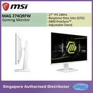 MSI MAG 274QRFW 27" WQHD Flat Monitor IPS Panel 180hz | 1ms (GTG) | AMD FreeSync | Adjustable Stand 
