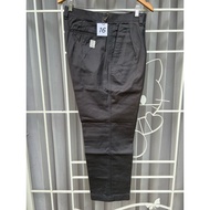 N126) Uniqlo (Chino pants) Men's Work pants Dark Gray Army Green Tone Waist 35" (88/85cm) Comfortabl