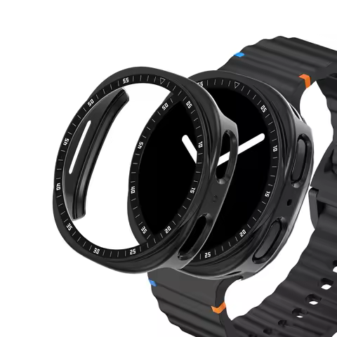 Metal scale+PC Case For Samsung galaxy watch 8 44mm 40mm Accessories Hollow Protective Bumper shell 