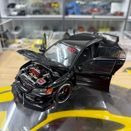 Super A Diecast 1:18Scale Mitsubishi Lancer Evo 9 Modify Black evolution Kereta Model Diecast Kereta