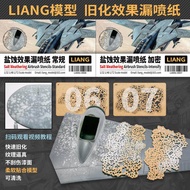 Model tool DIY salt etching effect spray paper