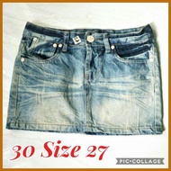 ➻ ● ▮ DENIM SKIRTS ( PRE-LOVE ) SIZE 28 - 32