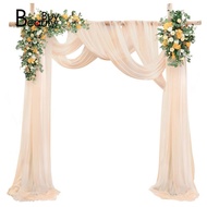 For Wedding Arch Drapes 29.5 Inch X 26.25 Feet Sheer Curtain Fabric for Wedding Ceremony Arch Drapin