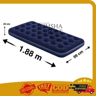 Cartenz Outdoorgear - Bestway Flocked Air Bed Twin Inflatable Air Mattress Travel Bed Hotel