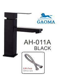 Gaoma 🐎🔥304~ก๊อกอ่างล้างหน้า ก๊อกล้างหน้า ก๊อกล้างมือ สีดำ Basin Faucet Cold (304 Stainless Steel) AH-011A black