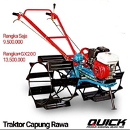 QUICK HONDA Mesin Bajak Sawah Capung Traktor QUICK + Mesin Honda ASLI
