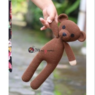 BONEKA RAJUT TEDDY BEAR MR BEAN