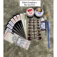 Complete Henna Package 10g White and Maroon Henna Package/ Henna Package/