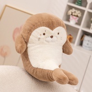 Cartoon Curved Sleep Whale Plush Toy Seal Shark Narwhal Soft Stuffed Marine Animal Pillow Simulation