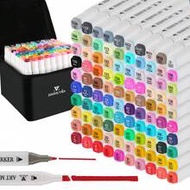 24/48/100 Colors Alcohol Based Markers, Fine & Broad Dual Tip Permanent Artist Art Markers Sketch Ma