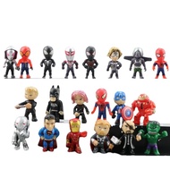 26Pcs/Set Anime Marvel Avengers Figure Hulk Thor Spider Man venom Captain Decoration Collection Figurine Toys for kids Xmas Gift