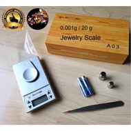JS01 Jewelry Scale High Precision เครื่องชั่งอัญมณี ความละเอียดสูง 20/0.001g
