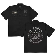 KEMEJA Mickola Workshirt Avenged Sevenfold A7X Men's Work Shirt / Workshirt A7X