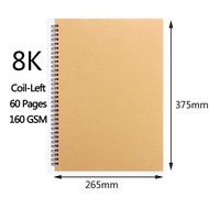 Spiral sketchbook Thick paper 160 GSM blank notebook