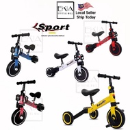 (Basikal Budak) Local Seller Multifunctional 3in1 Tricycle 3 Wheel Balance Bike Kids Bicycle Basikal Budak