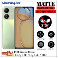 Anti-Scratch Hydrogel Privacy Matte Xiaomi Redmi 13C 13C 5G/ 12C/ 10C/ Screen Protector