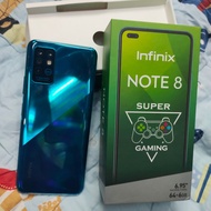 infinix note 8 6/128 second fullset