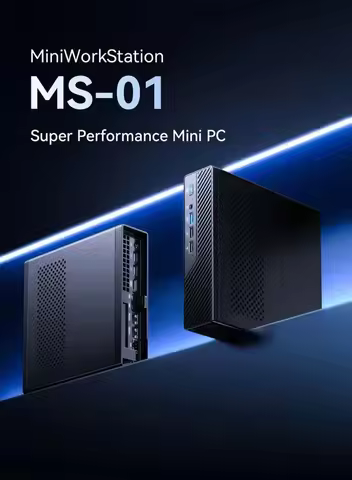 MINISFORUM MS-01 Mini PC Intel Core i5-12600H i9-12900H/13900H 2*DDR5 SODIMM Slot PCIe4.0x8(128GT/s)