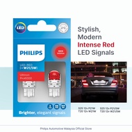 Philips Pro6000 12v LED Signals - Intense Red T20 W21W W21/5W S25 P21W P21/5W