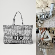 [NEW] Ready Original 100% Alo Yoga Tie Dye Grey Tote Bag | Authentic ALO Shopper Bag