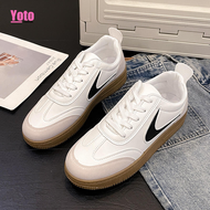 YOTO White Rubber Shoes Comfortable Sneakers For women