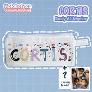 CORTIS Pencil Case Canvas Pouch Zipper Wallet COER Fankit Freebies Gift Kpop Korea Gift